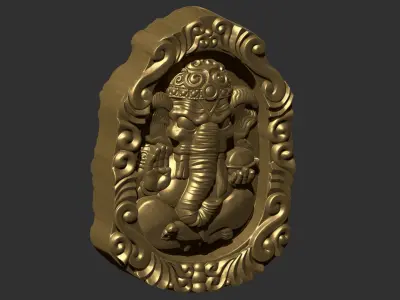 ganehsa hindu god ganesha 3D print model