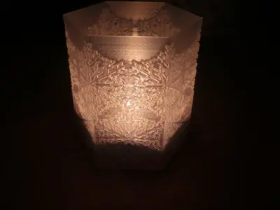 Snowflake Light holder Free 3D print model