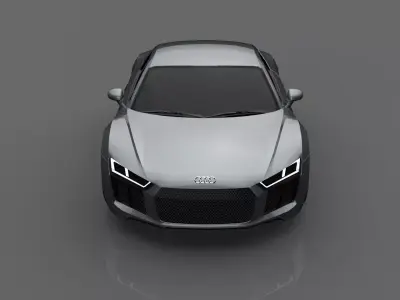 Audi R8  3ds Max 3D Model with Renders 3D model