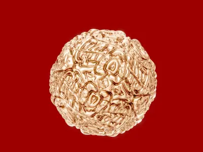 Celtic knot Textured ball 3D print model