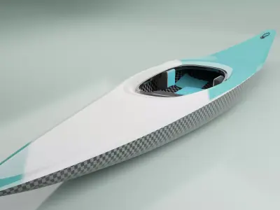 Slalom Canoe - Vajda Demon 4 3D model