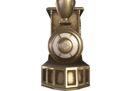 train table clock 3D model