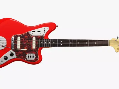 Fender Jaguar Electric Guitar 3D model