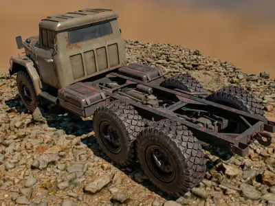 ZIL - 131 Low-poly 3D model