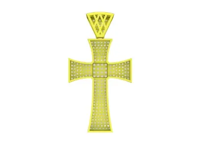 A7438 Luxury Diamond Cross Pendant 3D Model 3D print model