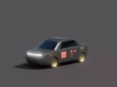 7 stylized delivery vehicle 3d models pack Low-poly 3D model