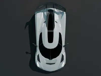 Koenigsegg Jesko Low-poly 3D model