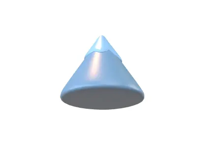 Cartoon Mountain V2 003 Low-poly 3D model