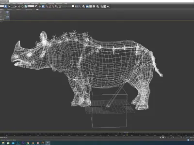 Rhino rhinoceros 3D model buy