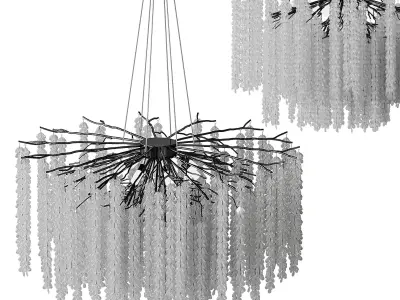 Luxury Crystal LED Chandeliers light 3D model