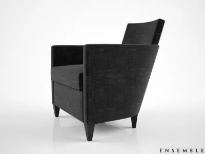 Ensemble Club chair Hutton 3D model