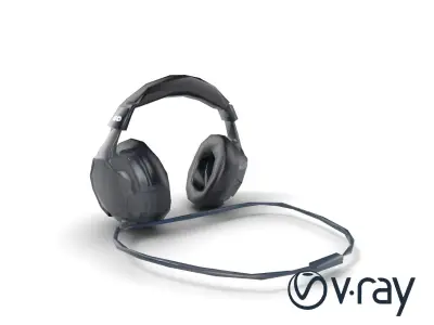 Rugged Sports Headphones Dynamic Audio model pack Low-poly 3D model