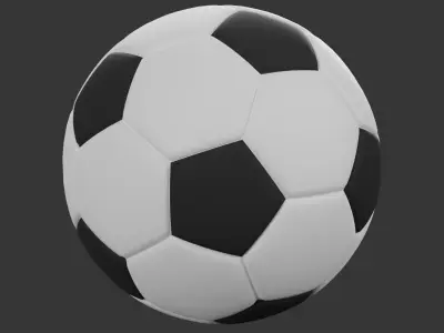 Football Low-poly 3D model order