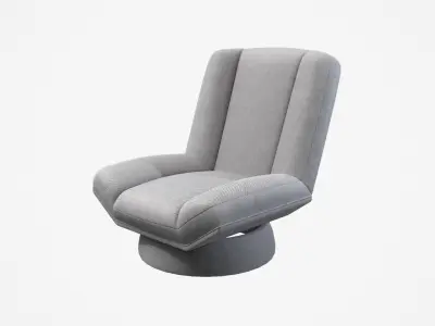 Cole Swivel Chair in twill Low-poly 3D model