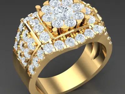 Luxury Men Rings Designs 6MR037 3D print model