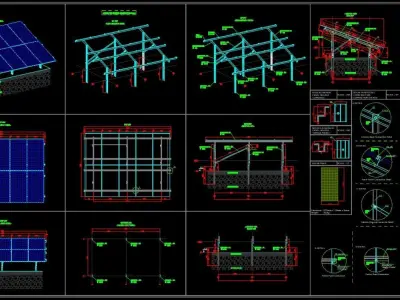 39 kWp Solar Project Type 12 3D model