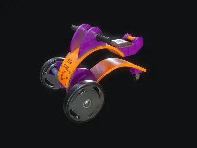 KidBike Low-poly 3D model