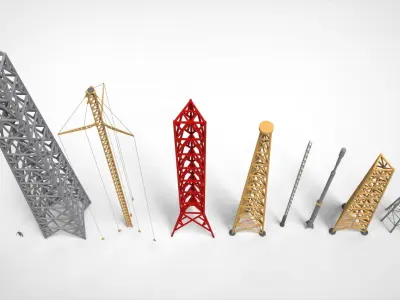 sci fi Mast 7 3D model