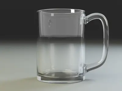 Glass pitcher Free 3D model