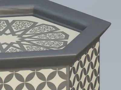 Oriental side table 3D model