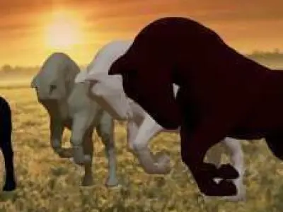 Frisian Horse 3D model