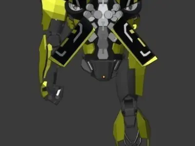 Bumblebee ROTB Pepakura Foam Unfold 3D model