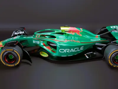 Formula 1 Car - Red Bull Green Concept 3D model
