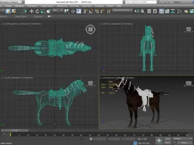Horse - D7-D8 3D model