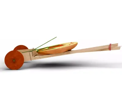 Traditional Tomtom Gari Toy Low-poly 3D model