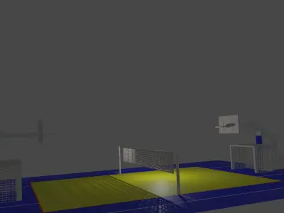 Sport Low-poly 3D model