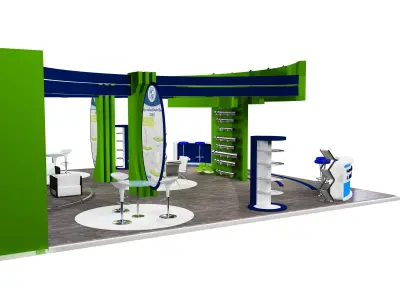Booth Exhibition Stand a391 3D model