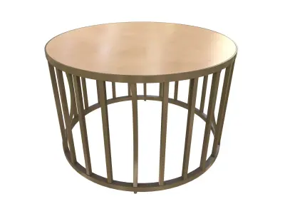 Round Table Round Table V1 3D Model VR AR PBR Low-poly 3D model