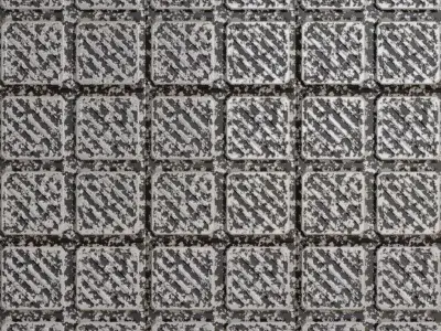 Sci-fi Perforated Teal Metal PBR Seamless Texture