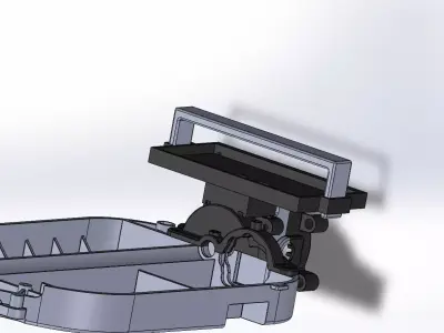 TT01 High Mount Battery Tray With Shock Tower 3D print model