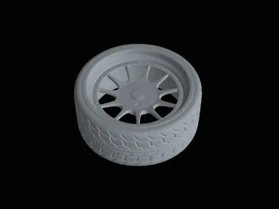 WHEEL MODEL WITH TYRES Free 3D print model