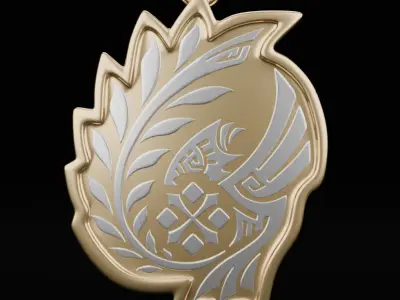 Four Swords Guild Emblem pendant 3D model for 3D printing 3D print model