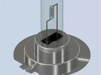 Light bulb H7 24V - PX26d 3D model