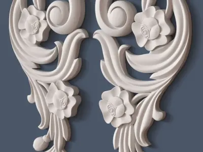 Decorative Scroll 3D model get