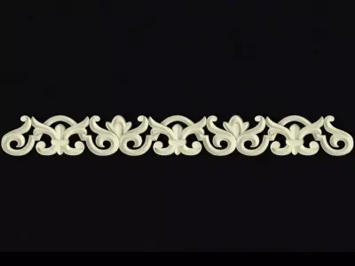 Central decor ornament for furniture 3D model 203