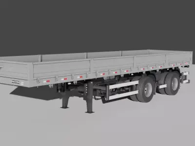 Trailer 2 eixos facchini MODELO1  3D model