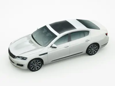 Generic Sedan v12 Low-poly 3D model