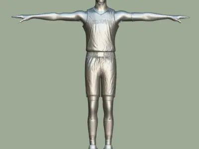 T-Pose Rigged LaMelo Ball Charlotte Hornets 3D model