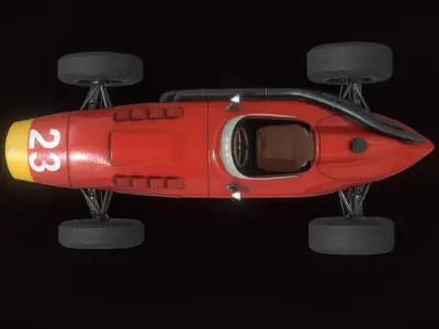 Generic F1 Vintage Car 3D model