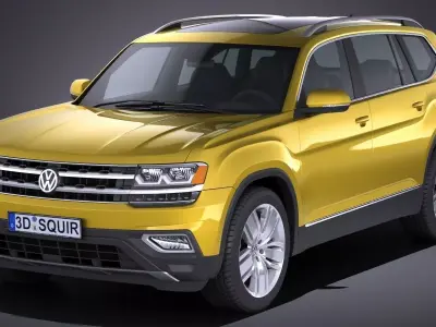 Volkswagen Atlas 2018 3D model