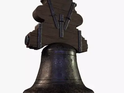 3D Church Bell Model  Game Ready Low-poly 3D model