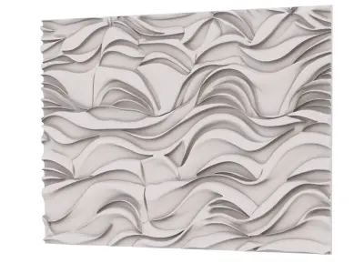 decor set wall panel wall relief mural CNC 40 3D model