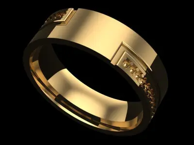 WEDDING RINGS 3D print model 2