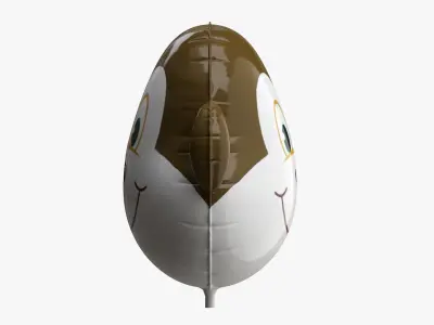 Foil decoration balloon 08 Monkey 3D model