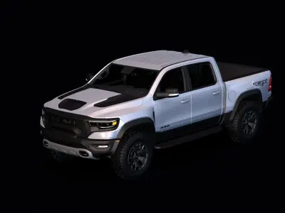 2021 Dodge RAM 1500 TRX  Low-poly 3D model