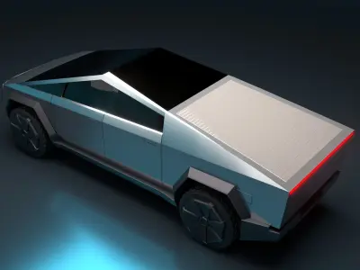 Tesla Cybertruck in Maya 2022 3D model